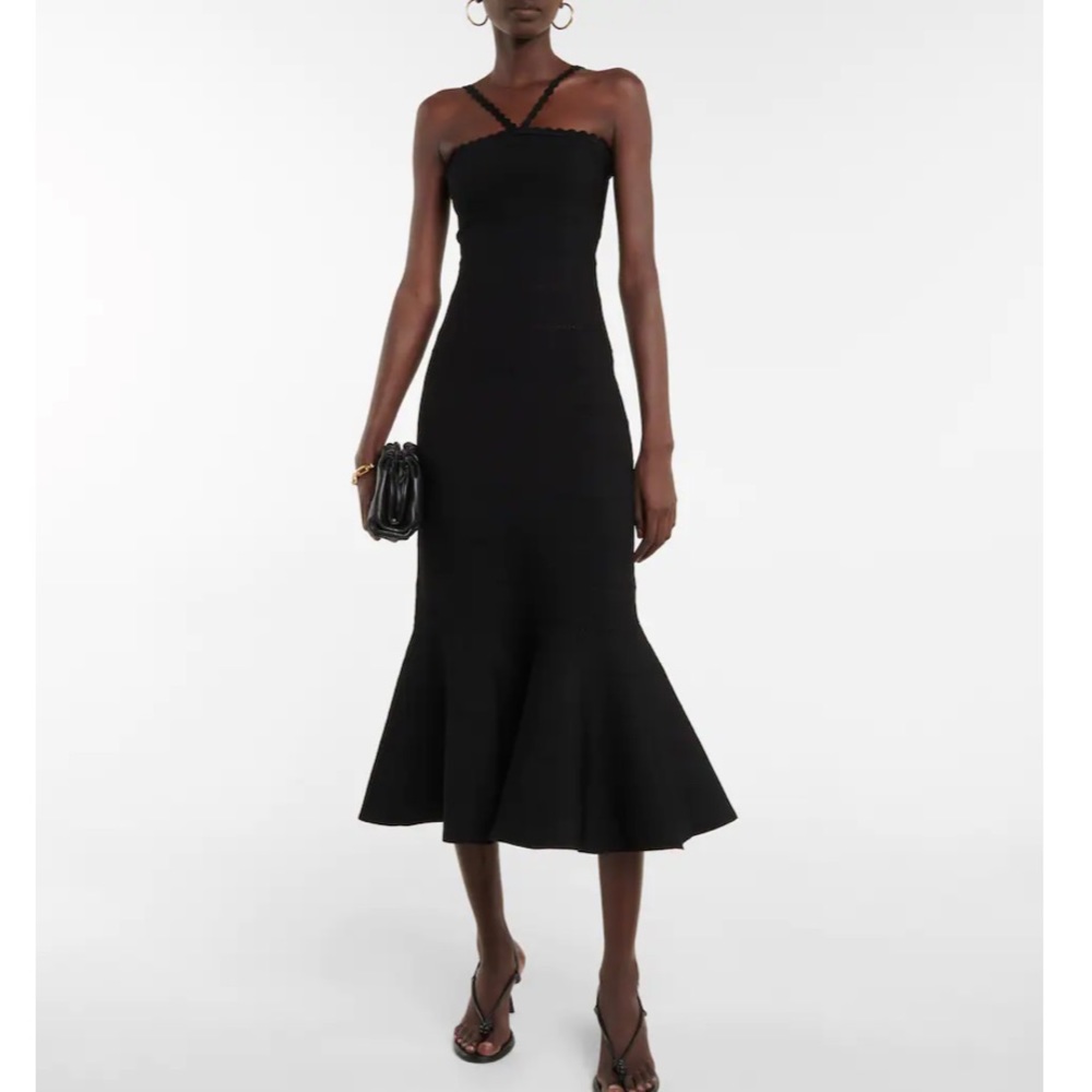 Victoria Beckham openwork knit dress